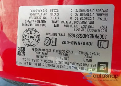 2013 Chevrolet Silverado 1500 Ls z USA, uszkodzony, nr VIN 3GCPKREA4DG221620